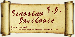 Vidoslav Jasiković vizit kartica